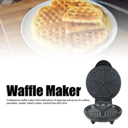 Waffle Maker Multifunctional Food Grade Safe Prevents Stick Round Waffle Maker Machine With Temperature Control