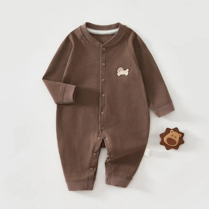 Newborn Baby Jumpsuit Spring and Autumn Sleepwear Pure Cotton Newborn Clothes 0-18 Months Newborn Boys and Girls Jumpsuit Romper