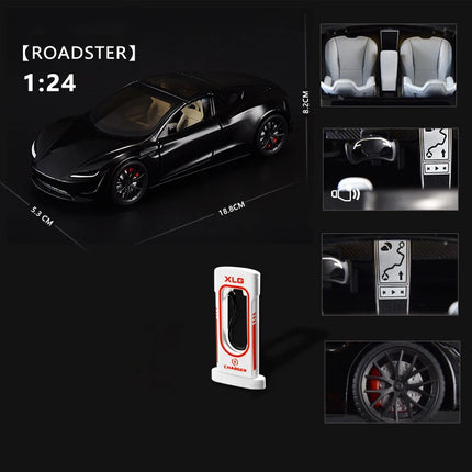 1:24 Model X Model Y Model 3 Alloy Die Cast Toy Car Model Sound and Light Children's Toy Collectibles Birthday gifts