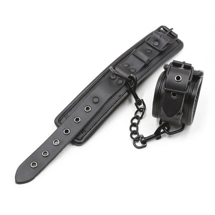 Puppy play Genuine Leather Handcuffs Collar Wrist Ankle Cuffs for Fetish Bondage Restraints erotic Adult Games Couple Sex Toy