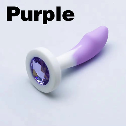3 color Silicone Anal Plug 3 Sizes Butt Plug Crystal Base Analplug Sex Toys For Woman Men Anal Toys Anal Dildo Adult Toys