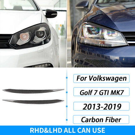 For Volkswagen Golf 7 GTI MK7 2013-2019 Carbon Fiber Gear Shift Air Outlet Window Lift Dashboard Suit Trim Car Interior Sticker