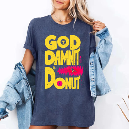 Dungeon Crawler Carl Vintage Shirt, Goddamnit Donut Shirt: Sci-Fi Book Lover Tee