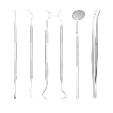Dental Mirror Tools Kit Tweezers Probe Spatula Dentistry Oral Instrument for Teeth Cleaning Whitening Dentist Material