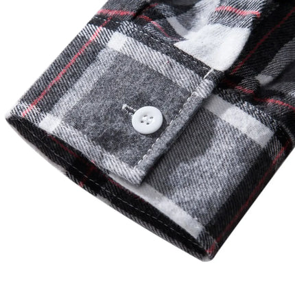 Autumn Hot Sale Of The Season Men's Plaid Hooded Casual Shirt Independent Station Cross-Border Checkered Hoodie Style Floral Patchwork