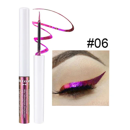 Chameleons Eyeliner Liquid Pearl Gloss Shiny Metallic Eyeshadow Liner Multi Chrome Color Aurora Eye Makeup Glitter Pigment