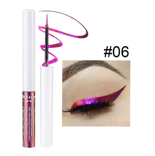 Chameleons Eyeliner Liquid Pearl Gloss Shiny Metallic Eyeshadow Liner Multi Chrome Color Aurora Eye Makeup Glitter Pigment
