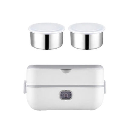 Portable electric lunch box 1 bottle pc car stainless steel plastic 2-in-1 household insulation heating lunch box can be plugged