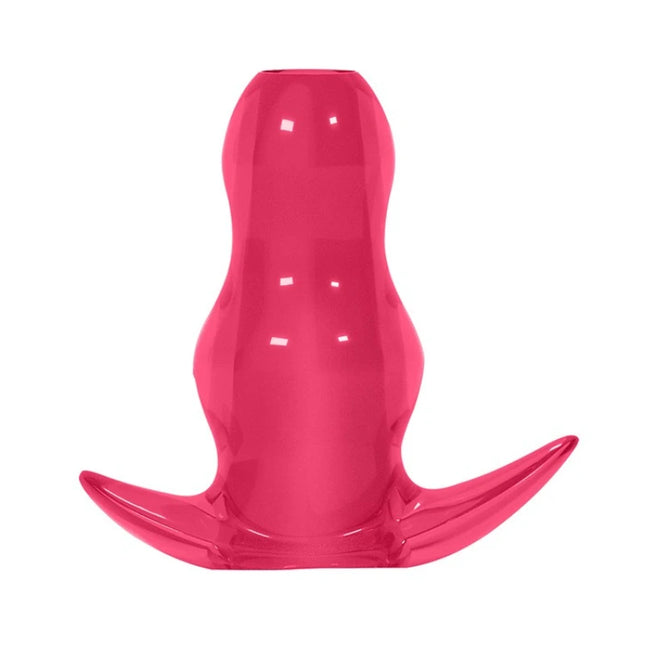 Hollow Anal Plug with Cap Soft Silicone Tunnel Butt Plug Anal Dilator Stretching Trainer Adult Sex Toy for Men Women Gay Fetish