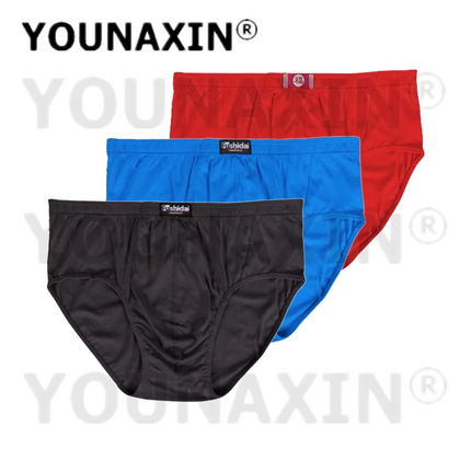 3 Pcs Big Size Briefs Large Underwear Men Underpants Cotton Breathable Panties Undies Knickers XL 2XL 3XL 4XL 5XL 6XL 7XL 8XL