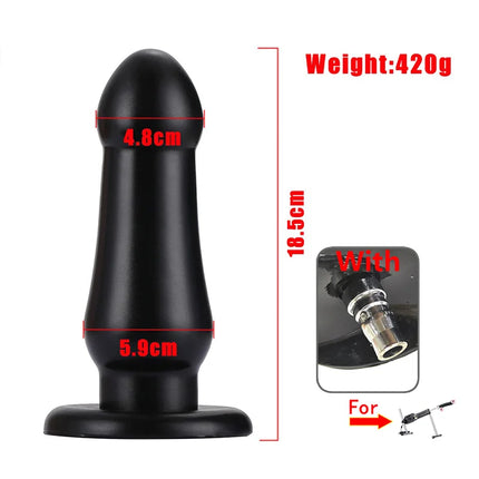 3XLR Sex Machine Attachments Huge soft Butt Plug Large Anal Trainer Realistic Dildo adult Masturbation Toys Vac-U-Lock Connector