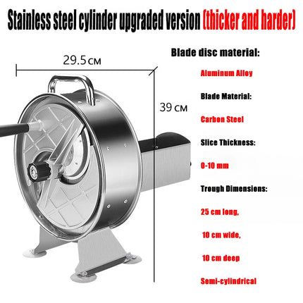 Manual Home Stainless Slicer Commercial Ultrathin Chip Machine Fruit Cutting Machine Lemon Slicer Kitchen Sausage Cabbage Slicer