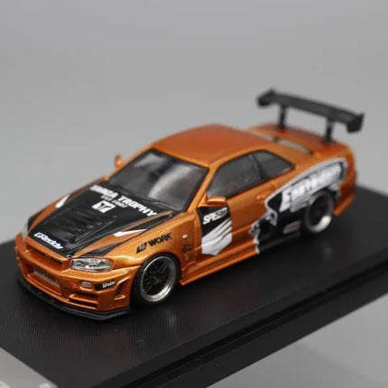 Fast Speed 1:64 Skyline Z-tune R34 Alloy Car Model