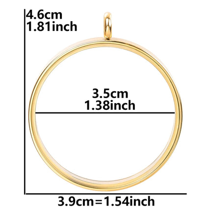 1Pc Stainless Steel Openable Glass Coin Bezel Cremation Urn Locket Pendant Round Reliquary Picture Medaillon кулон Jewelry