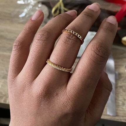 2025 Korean Fashion Adjustable Stainless Steel Rings For Women Simple Engagement Wedding Rings Fashion Jewelry Accessories Gift