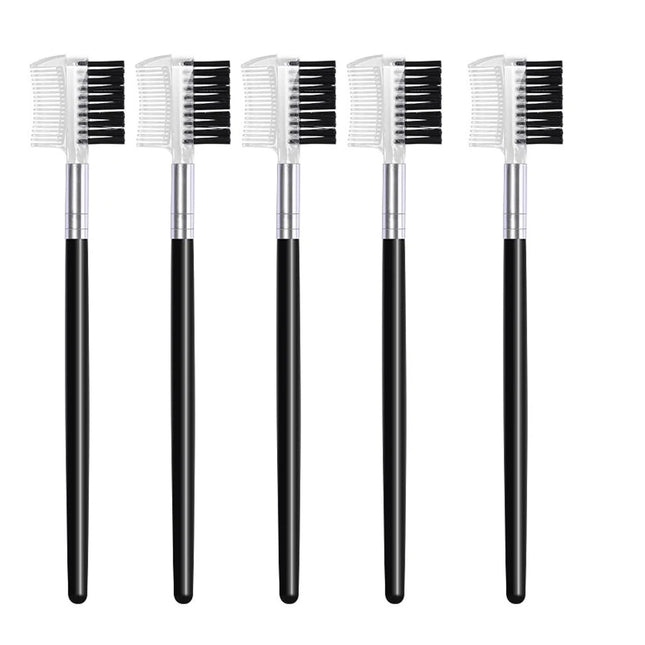 Dual-Headed Eyebrow Comb Makeup Brush Beauty Tool Professional Lash & Brow Comb, Dual-Sided Brush Creates Groomed Lashes & Brows