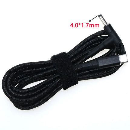 USB Type C to DC2.5*0.7 3.0*1.1 3.5*1.35 4.0*1.35 4.0*1.7 4.5*3.0 4.8*1.7mm Male Plug Converter USB-C PD Lure Charging Cable