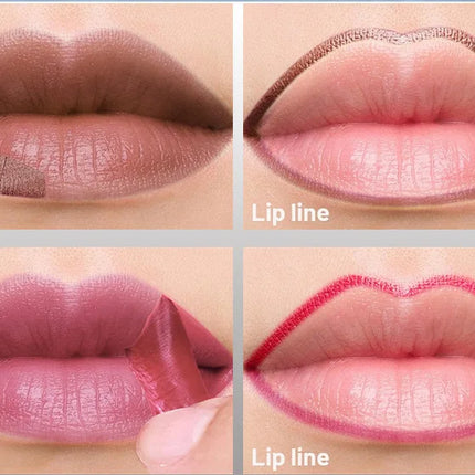 6 Color Peel Off Lip Liner Matte Waterproof Lip Gloss Long Lasting Transfer Proof Nourishing Formula for Comfortable Wear Beauty