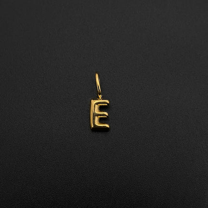 eManco Stainless Steel Gold-plated Charms Modern Style 3D Bubble Alphabet Elements DIY Necklace Bracelet Jewelry Making