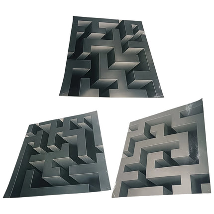 3D Wall Art Optical Illusion Wall Decal Creative 3D Impossible Corners That Reshapes Reality Illusionary Wall Sticker Home Decor