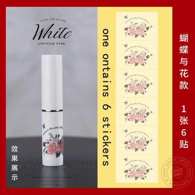 10/30/50/100pcs Direct Filling Empty Lipstick Tube Lip Balm Container Plastic Lipstick Shell Cosmetics Packaging Box And Sticker