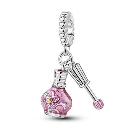 925 Sterling Silver Pink Series Charms Bow Tie Girl Cake Princess Beads Pendant Fit Original Bracelet DIY Jewelry Gift For Woman
