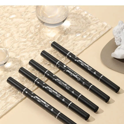 Dragon Ranee Double head Star Seal Eyeliner waterproof non-smudging novice heart plum embellished eye tail eyeliner