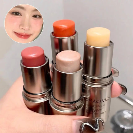 Wet And Shiny Highlighter Stick Brightening Eyes And Contouring Bar Pearlescent Natural Water Light Makeup