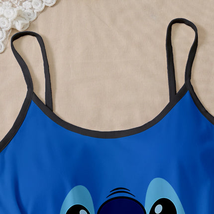 Women's Disney Stitch Cute Cartoon Pattern Hanging Skirt Sleepwear Home Clothes