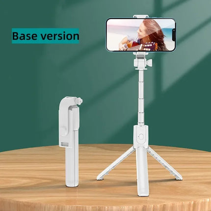 Wireless Bluetooth Selfie Stick Tripod With Fill Light Remote Shutter Extendable 360° For iPhone Samsung Xiaomi Vlog Live Holder