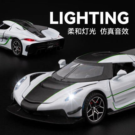 1:32 KNSG Jesko Absolut Supercar Alloy Metal Diecast Model Car Home Trendy & Desktop Display Ornament Birthday Gift For Boy Toys
