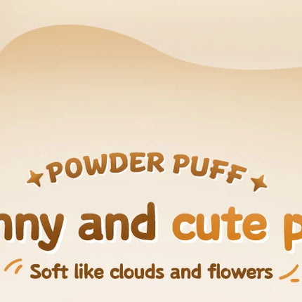 GECOMO Soft Plush Powder Puff for Loose Powder Setting Skin-Friendly Comfortable Flocking Makeup puff