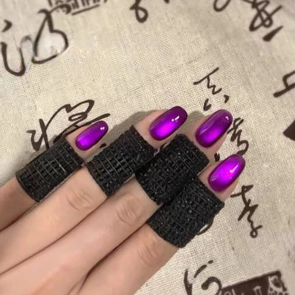 TC 10ML Purple cat eye Nail Gel polish set Semi Permanent Nail Art Soaking UV LED Nail Salon DIY Nail Salon Gel