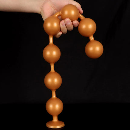 Long Huge Anal Butt Plug Dilator Silicone Huge Long Anal Beads Anal Balls Big Butt Anal Training Adult Sex Toy For Woman Man Gay