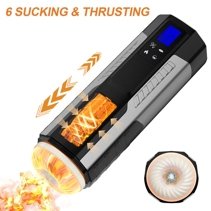Male Masturbator Automatic Vibration Vagina Blowjob Machine Soft Pussy Penis Pump Masturbation Cup Sex Toys for Men Sex Machine
