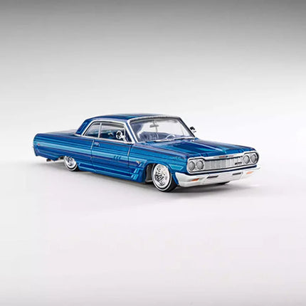 97M Model 1/64 Scale 1964 Impala SS Lowrider Bounce Car Alloy Car Model Classics Adult Souvenir Gift Static Display