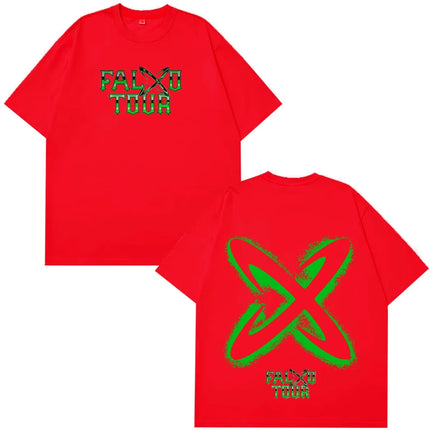 Feid VS Ferxxo 2026 "Falxo Tour – El Mano a Mano Del Año" Graphic T-Shirt, Unisex Hip-Hop Latin Urban Style Loose Cotton T-shirt