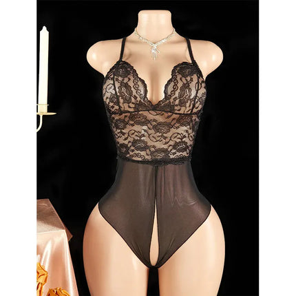 Adult hot Crotchless Lingerie Show buttocks Accessorie Sexy Lingerie For Women Open Bra Exotic Underwear teddy Babydoll Dress 18
