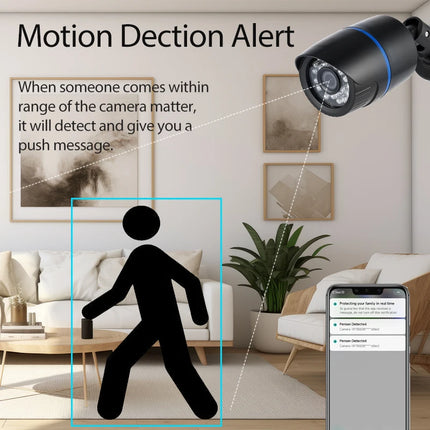 8MP 4K IP66 Waterproof Bullet Outdoor POE Camera, IP Surveillance Camera Security Night CCTV System Cam