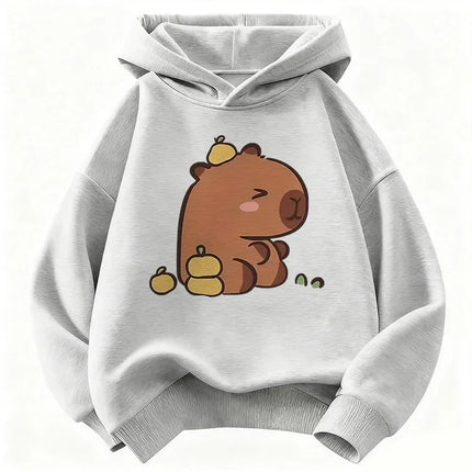 2026 Cute Capybara Graphic Children's Hoodie Sweatshirt Cute Hoody for Boys Girls Autumn Spring Casual Hoodies