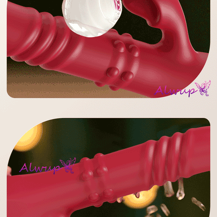 Rabbit Vibrator For Women Powerful G Spot Telescopic Rotating Clitoris Vagina Stimulator Female Masturbator For Adult Sexy Toys