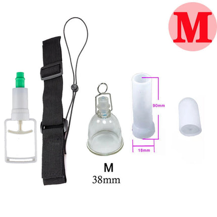 Penis Pump Extender Enlargement Belt Sleeve Vacuum Cup Hanger Set Sex Toys for Men Penile Enhancer Stretcher Bigger Tension Kit
