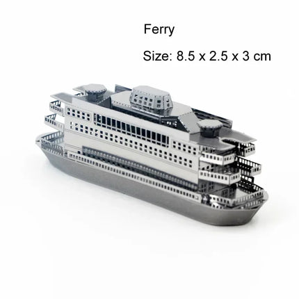 Mini 3D Metal Puzzle for Kids 14+ Manual DIY The Star Ferry Burke Class Destroyer The Bauhinia Assemble Model Education Toys
