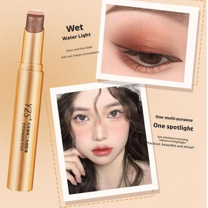 Glitter Eyeshadow Stick Three-Color Contouring Eyeshadow Makeup Eyeshadow Crayon Eyeshadow Pencil Eye Shimmer Stick For Women