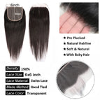 6x6 Lace Closure / China Mainland / 26inches