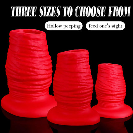 Hollow Anal Plug Silicone Big Butt Plug Anal Speculum Ass Plug Anus Enema Flushing Vagina Anus Speculum Enema Flushing Sex Toys