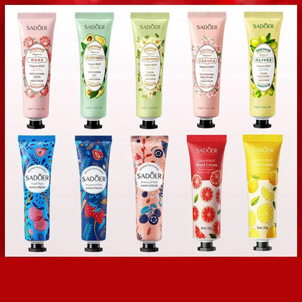 5/10PC Hand Cream Moisturizing Repair Hand Care 30g Anti Dry Hand Lotion Anti-crack Fruity Floral Fragrance Smooth HydratingSkin