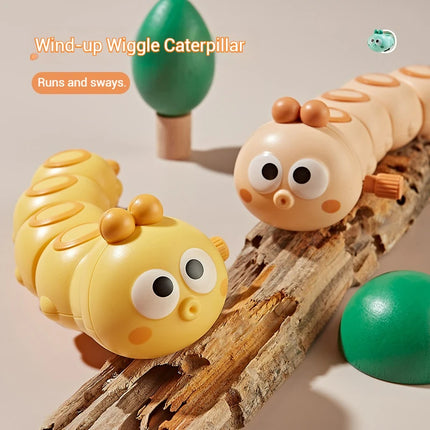 Children Cartoon Clockwork Caterpillar Crawling Toys Cute Animal Baby Wind Up Toy Parent Child Interactive for Kids Funny Gift