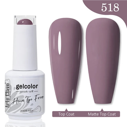 Arte Clavo 15ML Red Brown Color Gel Nail Polish Autumn Winter Nail Art Gel Nail Supplies Semi Permanent Soak Off UV Gel Varnish