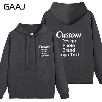 High Quality Custom Hoodie Cotton Sweatshirt Print Embroidery Brand Logo Text Photo Design Men Women Famliy Team Clothing 300g